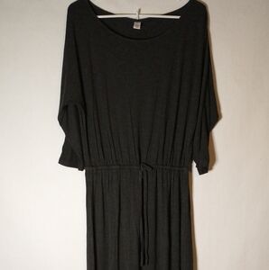 Old Navy long grey dress with tie size large
